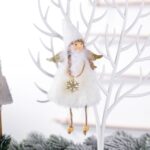 4 piezas Ángel decoraciones navideñas árbol de Navidad colgante regalos para niños