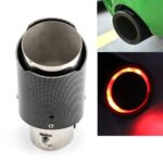 Modificación de coche, fibra de carbono, luces LED luminosas de garganta trasera, tubo de escape de coche modificado, garganta trasera Spitfire, Curling