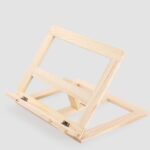 Estante de lectura de madera para niños, soporte para cuaderno, soporte para libros antimiopía, Log iron Clip, Log Wood Clip