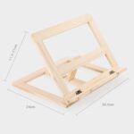 Estante de lectura de madera para niños, soporte para cuaderno, soporte para libros antimiopía, Log iron Clip, Log Wood Clip - Imagen 2