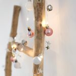 2m 20LEDs Luces de cadena de Navidad Campanas de Navidad Lámpara de decoración de bolas, Pink  Bell