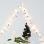 2m 20LEDs Luces de cadena de Navidad Campanas de Navidad Lámpara de decoración de bolas, Pink Bell - Imagen 2