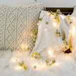 2m 20LEDs Luces de cadena de Navidad Campanas de Navidad Lámpara de decoración de bolas, Gold Bowknot Bell