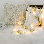 2m 20LEDs Luces de cadena de Navidad Campanas de Navidad Lámpara de decoración de bolas, Gold Bowknot Bell - Imagen 3