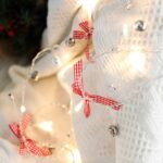 2m 20LEDs Luces de cadena de Navidad Campanas de Navidad Lámpara de decoración de bolas, Lattice Bowknot Bell - Imagen 2