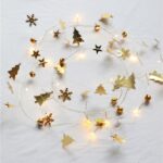 2m 20LEDs Luces de cadena de Navidad Campanas de Navidad Lámpara de decoración de bolas, Christmas Tree Bell - Imagen 4