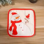 3 uds., decoraciones navideñas, guantes aislantes, mantel individual aislante, guante para microondas, Gloves, Placemat