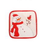 3 uds., decoraciones navideñas, guantes aislantes, mantel individual aislante, guante para microondas, Gloves, Placemat - Imagen 2