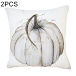 2 fundas de almohada decorativas súper suaves de felpa corta de calabaza de Halloween sin núcleo de almohada, Soft Pillowcase
