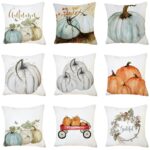 2 fundas de almohada decorativas súper suaves de felpa corta de calabaza de Halloween sin núcleo de almohada, Soft Pillowcase - Imagen 6