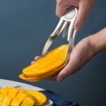 Cortador, descorazonador y pelador de mangos