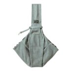 Bolsa de viaje para mascotas Bolsa de hombro tipo mensajero de algodón, Gray - Imagen 2