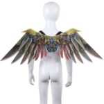 Accesorios de vestir para escenario de Carnaval de Halloween, alas de hoja Punk para adultos y niños, Chlid