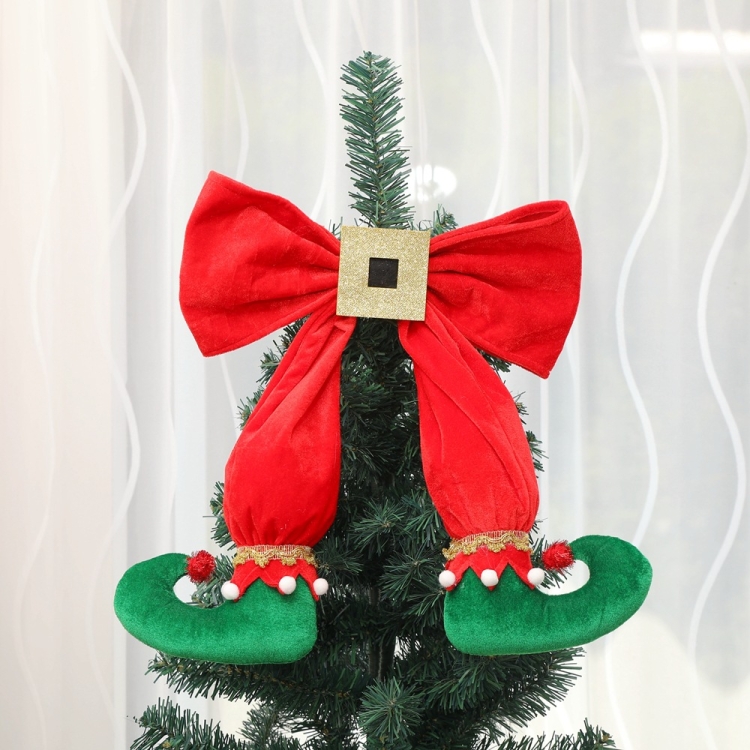 TBD0462589001A.jpg Adornos de pie de elfo, árbol de Navidad, arco, botas de elfo, colgante, diseño de atmósfera de Hotel - Imagen 1