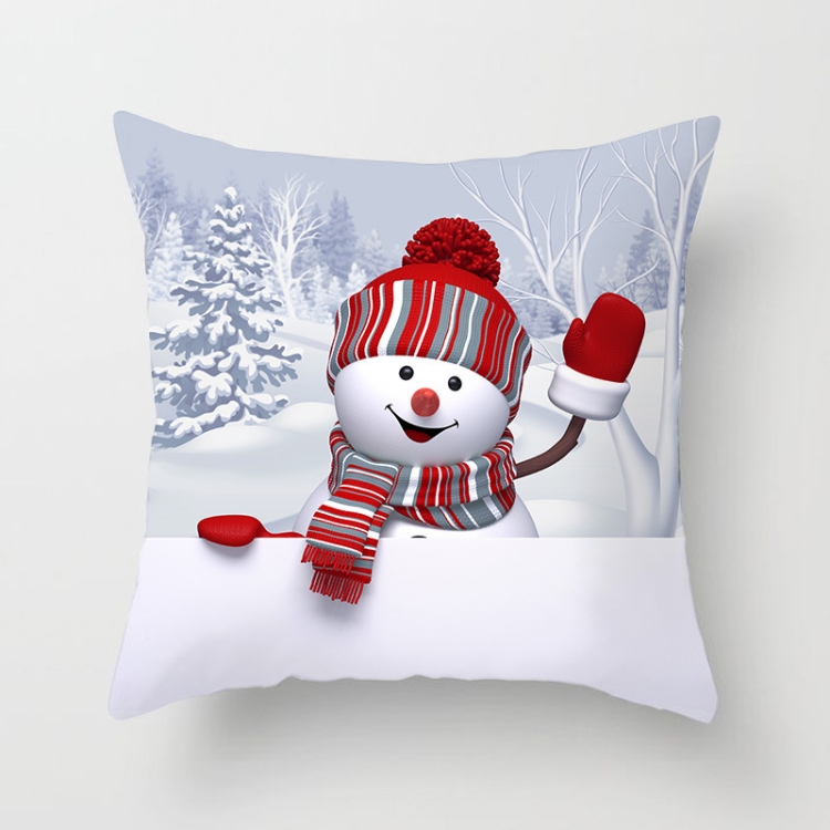 TBD0462589501A.jpg Funda de almohada navideña para sofá, funda de almohada de piel de melocotón con dibujos animados para sala de estar y dormitorio, 3 uds., sin núcleo de almohada - Imagen 1