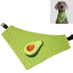 Bufanda refrescante para mascotas con aguacate, toalla de saliva impermeable gruesa de tres capas, XXL