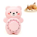Temporizador mecánico de utensilio de cocina con temporizador de oso de dibujos animados de 3 piezas, Cartoon Bear Timer