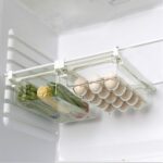 Caja de almacenamiento para refrigerador tipo cajonera, caja cuadrada multifuncional para conservación de alimentos para el hogar, 1 Egg Box + 1 Fresh Box - Imagen 2