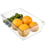 Caja de almacenamiento para refrigerador tipo cajonera, caja cuadrada multifuncional para conservación de alimentos para el hogar, 1 Box Without Hook