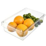 Caja de almacenamiento para refrigerador tipo cajonera, caja cuadrada multifuncional para conservación de alimentos para el hogar, 1 Box Without Hook - Imagen 2
