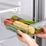 Caja de almacenamiento para refrigerador tipo cajonera, caja cuadrada multifuncional para conservación de alimentos para el hogar, 1 Box Without Hook - Imagen 3