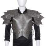 Accesorios para escenario de Carnaval de Halloween, armadura de Cosplay samurái de cuero PU para adultos, One Size
