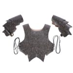 Accesorios para escenario de Carnaval de Halloween, armadura de Cosplay samurái de cuero PU para adultos, One Size - Imagen 2