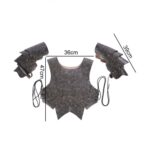 Accesorios para escenario de Carnaval de Halloween, armadura de Cosplay samurái de cuero PU para adultos, One Size - Imagen 3