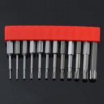 12 unids/set puntas de destornillador con destornillador eléctrico magnético de acero de aleación S2, 1