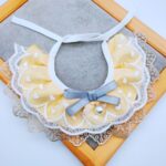 Babero para mascotas, toalla de Saliva ajustable, Collar para perro con colgante de perlas de encaje, M - Imagen 4