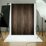 Tela de fondo de grano de madera para estudio fotográfico, 1.5m x 2.1m
