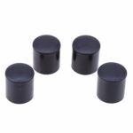 100 Uds protectores de pies de silla de plástico negro antideslizante patas de muebles tapa de Base de mesa cubierta protectora de suelo, 16mm - Imagen 4
