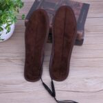 2 pares USB secador de zapatos plantillas eléctricas zapato invierno mantener caliente plantilla calentada para zapatos bota, 43-44
