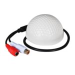 Micrófono CCTV Dispositivo de captación de audio con forma de golf Dispositivo de escucha de sonido de monitoreo de audio DC12V de alta sensibilidad