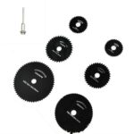7 unids/set amoladora eléctrica hoja de sierra de acero de alta velocidad hoja de sierra para carpintería pieza de corte de acero de alta velocidad, 11027