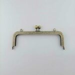 Bolso de mano con billetera cuadrada en relieve de 10 piezas con asa de metal, 15cm - Imagen 3