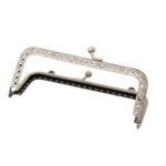 Bolso de mano con billetera cuadrada en relieve de 10 piezas con asa de metal, 15cm - Imagen 5