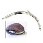 Monedero semicircular cuadrado con relieve Vintage hecho a mano, 3 uds., asa para bolso, Round Large