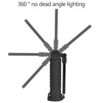 Luces de trabajo móviles de mano con carga USB, luces de emergencia multifuncionales y plegables, 11 x3.6cm, 14.8 x 4.7cm - Imagen 4
