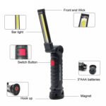 Luces de trabajo móviles de mano con carga USB, luces de emergencia multifuncionales y plegables, 11 x3.6cm, 14.8 x 4.7cm - Imagen 5