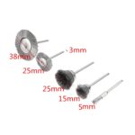Cepillo de pulido de descalcificación de Metal, cepillo de alambre de 10 Uds. Para eliminar la capa de óxido, cepillo de pulido plano, Pen Shape 3×8MM - Imagen 3