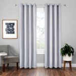 Cortina sólida de aislamiento de tela de cortina de alta precisión de 4 piezas, 42x84 Inch（107x213CM）