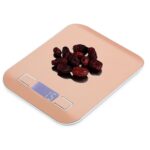 Báscula de cocina para alimentos de acero inoxidable multifunción digital BOH-2012 con pantalla LCD, especificación: 10 kg / 1 g, 10kg/1g, Silver, 10kg/1g, Rose Gold