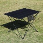Mesa plegable portátil Escritorio Camping Mesa plegable ultraligera de aluminio para picnic al aire libre