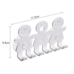 5 uds., Soporte para cepillo de dientes colgante con ventosa sonriente bonita, soporte para dientes de plástico para personas pequeñas - Imagen 2