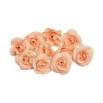 10 juegos de flores artificiales de 4cm, cabeza de flor de rosa de seda para decoración del hogar, fiesta de boda