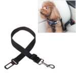 2 uds arnés de nailon correa Clip mascota perro cinturón de seguridad para coche cinturón de seguridad, Black