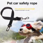 2 uds arnés de nailon correa Clip mascota perro cinturón de seguridad para coche cinturón de seguridad, Black - Imagen 4