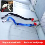 2 uds arnés de nailon correa Clip mascota perro cinturón de seguridad para coche cinturón de seguridad, Black - Imagen 5