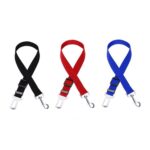 2 uds arnés de nailon correa Clip mascota perro cinturón de seguridad para coche cinturón de seguridad, Red - Imagen 3